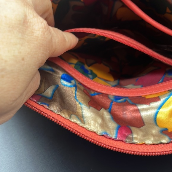 Tyler Rodan Purse Salmon Color Oversize Bag Pockets& Long Strap (w/ defect) - Picture 11 of 13